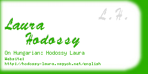 laura hodossy business card